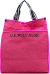 U.S. Polo Assn Beuhx2832wuy601 Borsa a Mano Donna Rosa Con Tracolla E Chiusura a Clip Magnetica Borsa Shopping Con Doppio Manico E Logo a Vista 35/50x40x21 Cm Moda/Donna/Borse/Borse a mano Starbag - Gaeta, Commerciovirtuoso.it