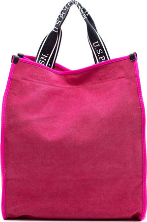 U.S. Polo Assn Beuhx2832wuy601 Borsa a Mano Donna Rosa Con Tracolla E Chiusura a Clip Magnetica Borsa Shopping Con Doppio Manico E Logo a Vista 35/50x40x21 Cm Moda/Donna/Borse/Borse a mano Starbag - Gaeta, Commerciovirtuoso.it
