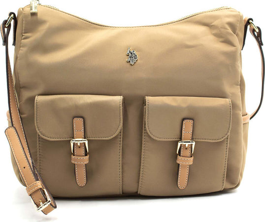 U.S. Polo Assn. Borsa a Tracolla Da Donna Beige Borsa Casual Con Tasche E Zip Tracolla Regolabile Interno Foderato 31x26x11,5 Cm Moda/Donna/Borse/Borse a tracolla Starbag - Gaeta, Commerciovirtuoso.it