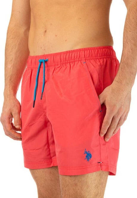 U.s.-Polo-Assn.-Costume-Uomo-Pantaloncino-Rosso-Fragola