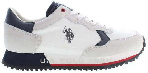 Us Polo Assn Sneakers Uomo Cleef In Tessuto E Camoscio Scarpe Da Ginnastica Scarpa Casual Lacci Suola In Gomma 3.5 Cm Soletta Estraibile