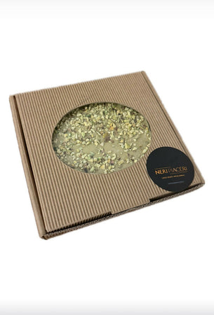 Disco Cioccolato al Pistacchio con granella di Pistacchio gr. 140 circa