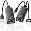 Usb-2.0-Extender-Rj45-2-Posizioni-Estensione-Fino-A-100m-Velocità-480mbps-Q-u102