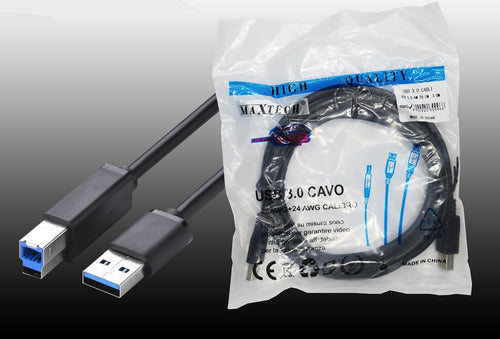 Usb 3.0 Am - Bm 3 Metri Cavo Maschio Pc Stampante Videocamera Maxtech Ca-3bm3m Elettronica/Informatica/Accessori/Cavi e accessori/Cavi/Cavi USB Trade Shop italia - Napoli, Commerciovirtuoso.it
