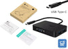 Usb Type-C Hub 4 USB 3.0 ricarica uscita Vga Full Hd Macbook Pro Samsung Lenovo Dell Huawei