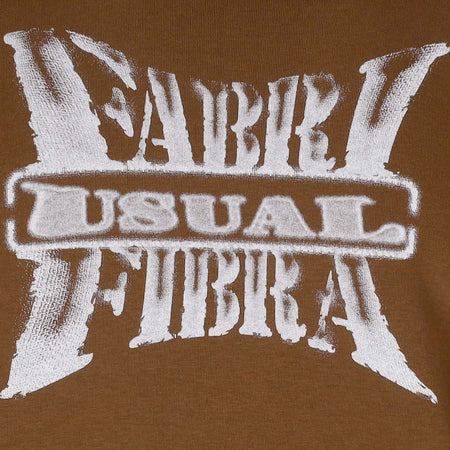 USUAL-Felpa-Cappuccio-Uomo-Teamwork-Hoodie-X-Fabri-Fibra-Tobacco-da-uomo