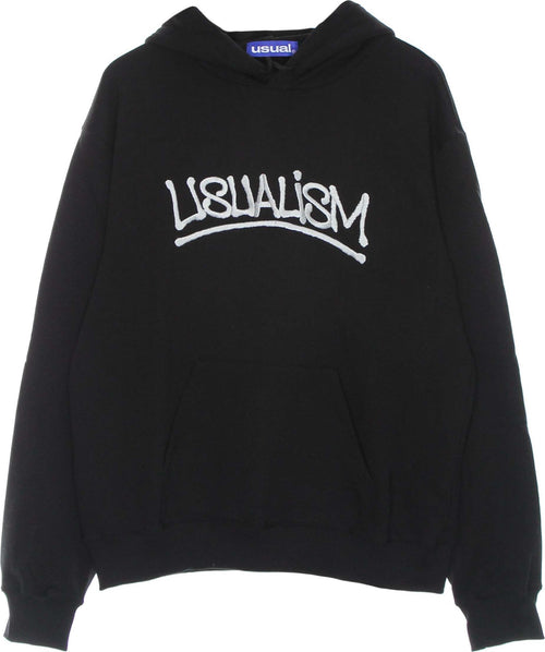 USUAL-Felpa-Cappuccio-Uomo-Usualism-Hoodie-Black-da-uomo