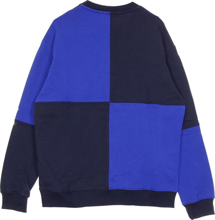 USUAL-Felpa-Leggera-Girocollo-Uomo-Bigcheck-Blue/black-da-uomo