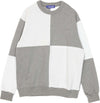 USUAL-Felpa-Leggera-Girocollo-Uomo-Bigcheck-White/grey-da-uomo