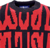 USUAL-Maglione-Uomo-Digi-Sweater-Black/red-da-uomo