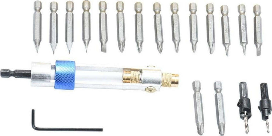 Utensile Per Trapano Avvitatore Reversibile Kit 20 Inserti Halftime Drill Driver Fai da te/Utensili elettrici e a mano/Accessori per utensili elettrici/Accessori per trapani/Mandrini Trade Shop italia - Napoli, Commerciovirtuoso.it