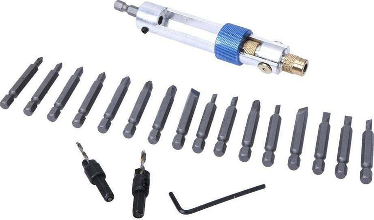 Utensile Per Trapano Avvitatore Reversibile Kit 20 Inserti Halftime Drill Driver Fai da te/Utensili elettrici e a mano/Accessori per utensili elettrici/Accessori per trapani/Mandrini Trade Shop italia - Napoli, Commerciovirtuoso.it