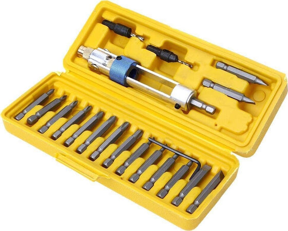 Utensile Per Trapano Avvitatore Reversibile Kit 20 Inserti Halftime Drill Driver Fai da te/Utensili elettrici e a mano/Accessori per utensili elettrici/Accessori per trapani/Mandrini Trade Shop italia - Napoli, Commerciovirtuoso.it