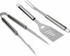 Utensili per Barbecue in Acciaio Inox Con Pinza, Paletta E Forchettone Giardino e giardinaggio/Barbecue e picnic/Utensili per barbecue/Set di attrezzi La Zappa - Altamura, Commerciovirtuoso.it