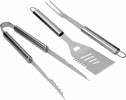 Utensili per Barbecue in Acciaio Inox Con Pinza, Paletta E Forchettone Giardino e giardinaggio/Barbecue e picnic/Utensili per barbecue/Set di attrezzi La Zappa - Altamura, Commerciovirtuoso.it