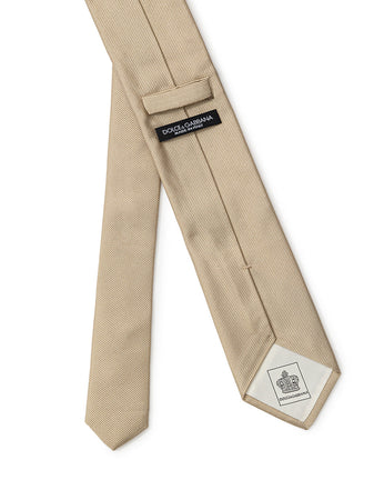 Dolce & Gabbana Cravatta oro in seta da uomo