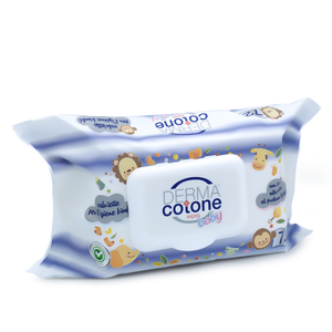 DERMACOTONE Baby Salviettine Detergenti delicate ed emollienti - profumo TALCO - per pelli sensibili - 12 pacchi da 72 salviettine - 864 salviettine
