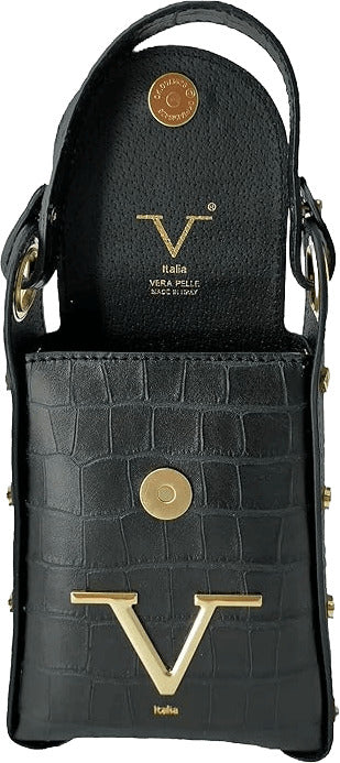 V-Italia-Versace-Borsa-Donna-Leather-Bag-Nera-Oro-Mini-Bag