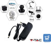 V-TAC Alimentatore 12V 30W 2,5A per Telecamere Strisce LED Modem 12V Input AC 100-240V 50/60Hz spine EU Spinotto 5,5x2,1mm