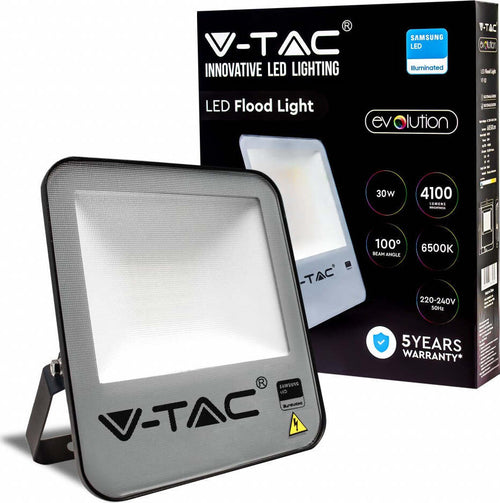V-TAC EVOLUTION VT-32 FARO LED FLOOD LIGHT 30W SMD IP65 CHIP SAMSUNG COLORE NERO Illuminazione/Illuminazione per esterni/Proiettori Zencoccostore - Formia, Commerciovirtuoso.it