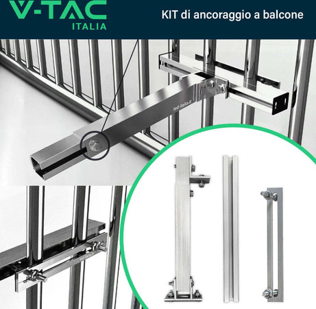 V-TAC-KIT-di-Montaggio-da-Balcone-per-Pannello-Solare-Fotovoltaico-Inclinazione-Regolabile-SKU-11587