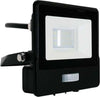 V-TAC-PRO-Faro-LED-Chip-Samsung-10W-con-Sensore-PIR-Cavo-1m-Colore-Nero-Luce-Bianca-Fredda-6500K-IP65