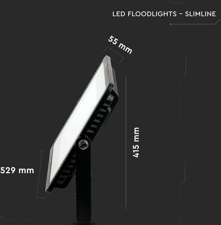 V-TAC-PRO-Faro-LED-SMD-Chip-Samsung-300W-Colore-Nero-4000K-IP65-SKU-21422