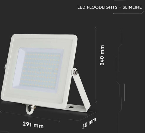 V-TAC PRO VT-100 FARO LED FLOODLIGHT 100W SMD SLIM IP65 CHIP SAMSUNG BIANCO Illuminazione/Illuminazione per esterni/Proiettori Zencoccostore - Formia, Commerciovirtuoso.it