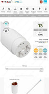 V-TAC PRO VT-152 SMD TUBO LED NANO PLASTIC T8 G13 24W LAMPADINA 150CM CHIP SAMSUNG CON DRIVER - SKU 21799 / 21674 / 21675 Illuminazione/Lampadine/Lampadine a LED Zencoccostore - Formia, Commerciovirtuoso.it