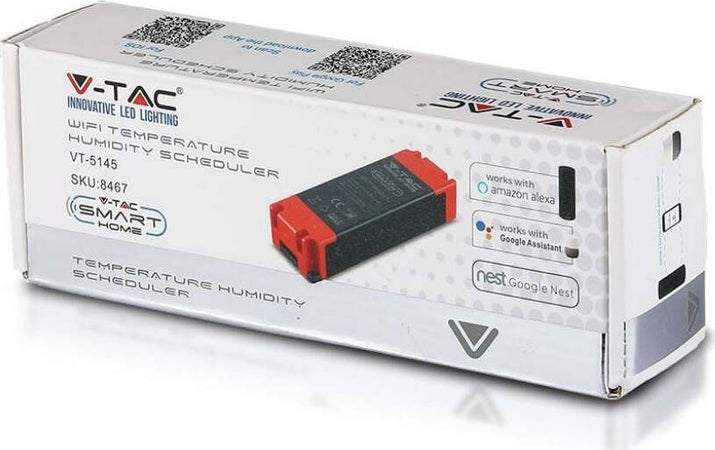 V-TAC SMART HOME VT-5145 Programmatore di Umidità e Temperatura 16A Compatibile ad Amazon Alexa Google Home e Nest - SKU 8467 Giardino e giardinaggio/Termometri e dispositivi metereologici/Igrometri Zencoccostore - Formia, Commerciovirtuoso.it