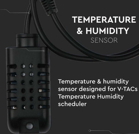 V-TAC SMART HOME VT-5146 Sensore di Umidità e Temperatura Compatibile ad Amazon Alexa Google Home e Nest - SKU 8468 Fai da te/Materiale elettrico/Timer Zencoccostore - Formia, Commerciovirtuoso.it