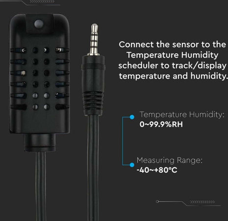 V-TAC SMART HOME VT-5146 Sensore di Umidità e Temperatura Compatibile ad Amazon Alexa Google Home e Nest - SKU 8468 Fai da te/Materiale elettrico/Timer Zencoccostore - Formia, Commerciovirtuoso.it