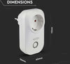 V-Tac Smart VT-5001 Presa 10A Shuko Wi-Fi con Spina Shuko Compatibile Alexa Google Home - SKU 8415 Fai da te/Materiale elettrico/Prese elettriche ed accessori/Spine intelligenti e telecomandate Zencoccostore - Formia, Commerciovirtuoso.it