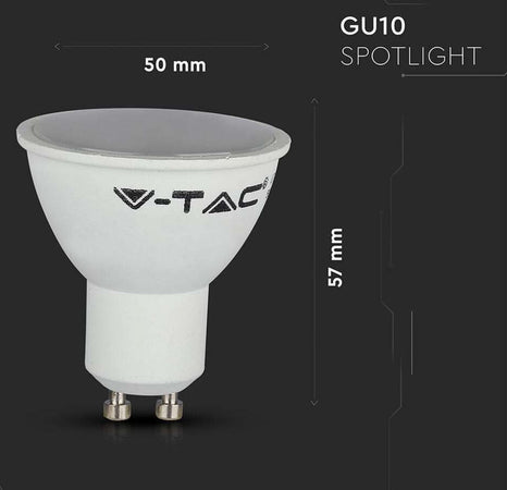 V-Tac Smart VT-5164 Lampadina LED Wi-Fi GU10 4,5W Faretto Spotlight 110° RGB+W 4in1 Dimmerabile - SKU 2757 Illuminazione/Illuminazione per interni/Luci da incasso Zencoccostore - Formia, Commerciovirtuoso.it