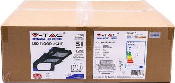 V-TAC SUPER PRO VT-502D FARO LED 60° A++ 500W SMD DIMMERABILE CHIP SAMSUNG Luce Naturale 4000k 60000lm IP66 Illuminazione/Illuminazione per esterni/Proiettori Zencoccostore - Formia, Commerciovirtuoso.it