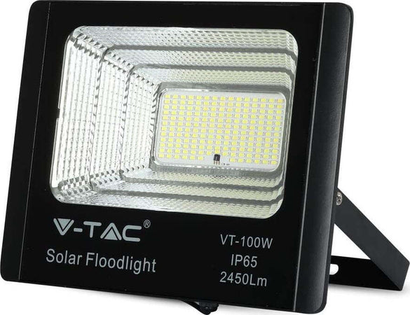 V-TAC VT-100W FARO LED 35W A BATTERIA CON PANNELLO SOLARE E TELECOMANDO Luce Bianco Fredda / Naturale Illuminazione/Illuminazione per esterni/Proiettori Zencoccostore - Formia, Commerciovirtuoso.it