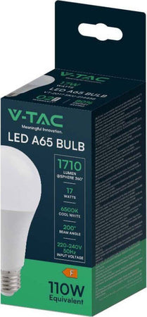 V-TAC-VT-2017-LAMPADINA-LED-E27-17W-GOCCIA-A65-SMD-100lm/W---SKU-214456-/-214457-/-214458