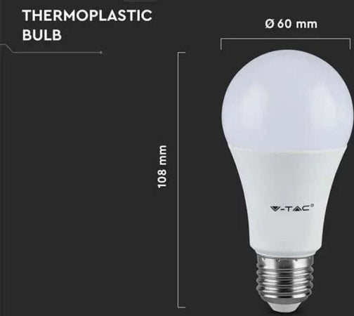 V-TAC VT-2099 LAMPADINA LED E27 8.5W BULB A60 GOCCIA SMD - SKU 217260 / 217261 / 217262 Illuminazione/Lampadine/Lampadine a LED Zencoccostore - Formia, Commerciovirtuoso.it