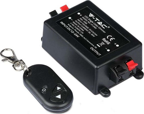 V-TAC VT-2402 Controller per Strip LED 12v e 24v Dimmerabile con Telecomando 3 Tasti (Max 96W)- SKU 3300 Illuminazione/Illuminazione per interni/Illuminazione speciale/Nastri LED Zencoccostore - Formia, Commerciovirtuoso.it