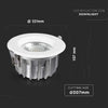 V-TAC VT-26451 LAMPADINA LED GX53 40W FARETTO COB DOWNLIGHT 120LM/W - SKU 211279 / 211280 Illuminazione/Illuminazione per interni/Luci da incasso Zencoccostore - Formia, Commerciovirtuoso.it