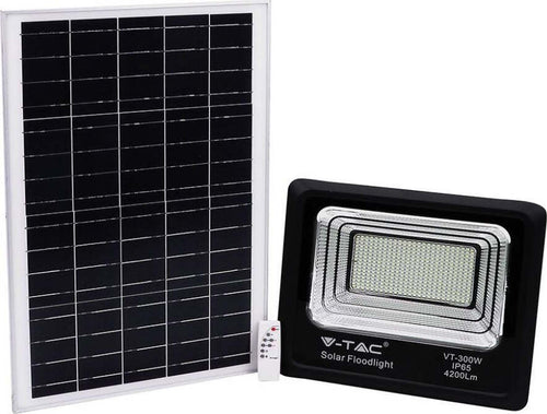 V-TAC VT-300W FARO LED 50W A BATTERIA CON PANNELLO SOLARE E TELECOMANDO - SKU 8578 / 94027 Illuminazione/Illuminazione per esterni/Proiettori Zencoccostore - Formia, Commerciovirtuoso.it