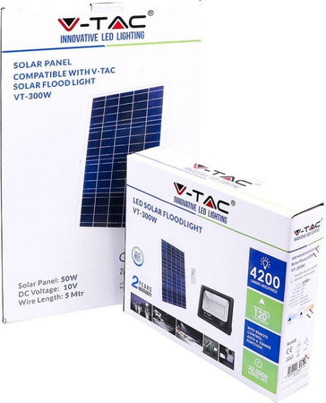 V-TAC VT-300W FARO LED 50W A BATTERIA CON PANNELLO SOLARE E TELECOMANDO - SKU 8578 / 94027 Illuminazione/Illuminazione per esterni/Proiettori Zencoccostore - Formia, Commerciovirtuoso.it