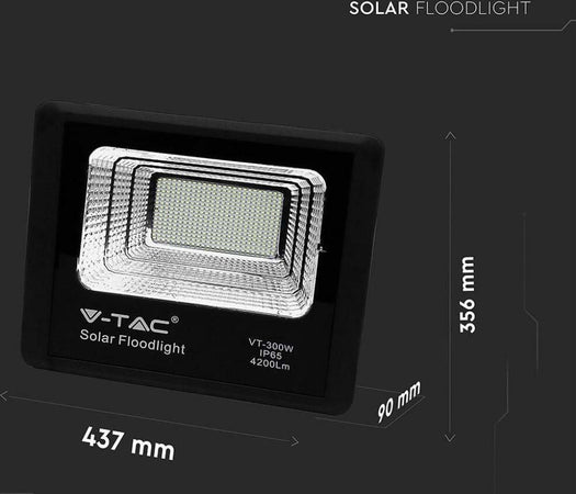 V-TAC VT-300W FARO LED 50W A BATTERIA CON PANNELLO SOLARE E TELECOMANDO - SKU 8578 / 94027 Illuminazione/Illuminazione per esterni/Proiettori Zencoccostore - Formia, Commerciovirtuoso.it