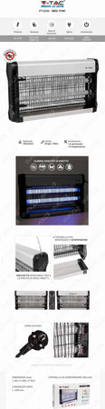 V-TAC VT-3230 ZANZARIERA ELETTRICA INSECT KILLER LAMPADA UV 30W LUCE BLU ATTIRA ED ELIMINA INSETTI - SKU 11181 Giardino e giardinaggio/Giardinaggio/Prodotti fitosanitari e pesticidi/Accessori/Lampadine fulmina-insetti di ricambio Zencoccostore - Formia, Commerciovirtuoso.it