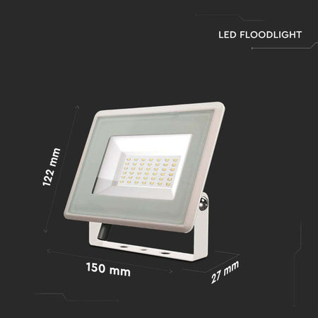 V-TAC VT-4934 FARO LED FLOODLIGHT 30W SMD SLIM IP65 BIANCO 2510 lm - SKU 6746 / 6747 / 6748 Illuminazione/Illuminazione per esterni/Proiettori Zencoccostore - Formia, Commerciovirtuoso.it