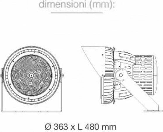V-TAC VT-500D FARO LED 45°Luce Bianca Naturale 5000K SPORT LIGHT 500W SMD DIMMERABILE HIGH BAY CHIP SAMSUNG A+ 67500lm IP65 Illuminazione/Illuminazione per esterni/Proiettori Zencoccostore - Formia, Commerciovirtuoso.it