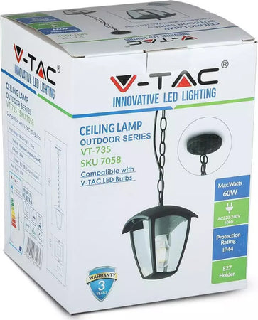 V-TAC VT-735 PORTALAMPADA DA GIARDINO CON ATTACCO A SOFFITTO PER LAMPADINE E27 - SKU 7058 Illuminazione/Illuminazione per esterni/Lampade da parete Zencoccostore - Formia, Commerciovirtuoso.it