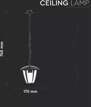 V-TAC VT-735 PORTALAMPADA DA GIARDINO CON ATTACCO A SOFFITTO PER LAMPADINE E27 - SKU 7058 Illuminazione/Illuminazione per esterni/Lampade da parete Zencoccostore - Formia, Commerciovirtuoso.it
