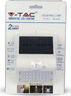 V-TAC VT-767-2 LAMPADA BIANCA DA MURO LED 1,5W CON PANNELLO SOLARE E SENSORE - SKU 8276 Illuminazione/Illuminazione per esterni/Lampade da parete Zencoccostore - Formia, Commerciovirtuoso.it