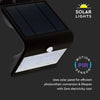 V-TAC VT-768 LAMPADA DA MURO LED 3W CON PANNELLO SOLARE E SENSORE CREPUSCOLARE E MOVIMENTO - SKU 7528 Illuminazione/Illuminazione per esterni/Lampade da parete Zencoccostore - Formia, Commerciovirtuoso.it